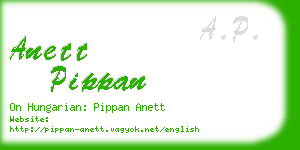 anett pippan business card